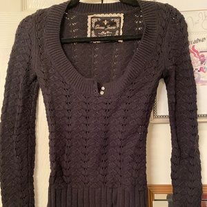 Guess black long sleeved sweater